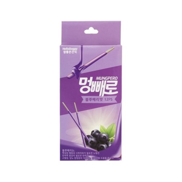 Cham Joeun Snack Meongpero Dog Stick Chew Treat 96g – Blueberry Flavor