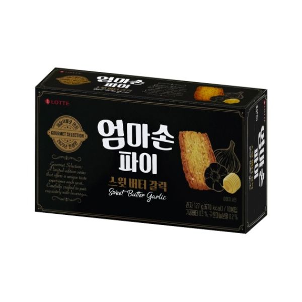 Lotte Wellfood Mom’s Hand Pie Sweet Butter Garlic 127g