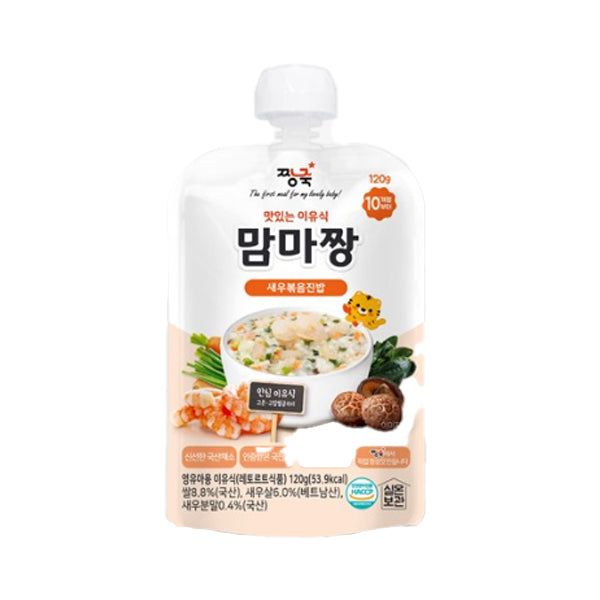 Jjangjuk Delicious Baby Food Mamma Jjang – Stir-Fried Shrimp Rice 120g