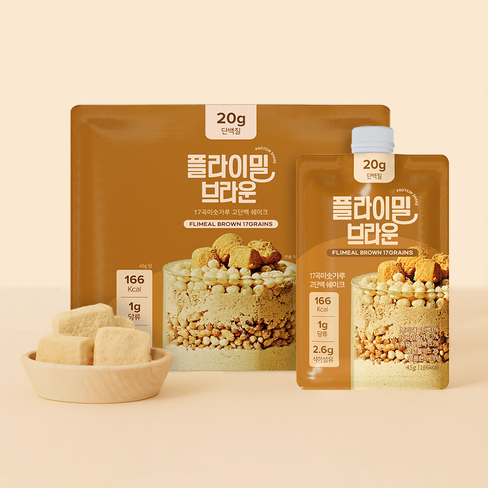 Flimeal Protein Shake Pouch - Brown (45g x 7 pieces)