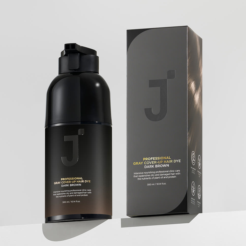Jsoop Professional Cover-Up Gray Hair Dye 300ml – Dark Brown