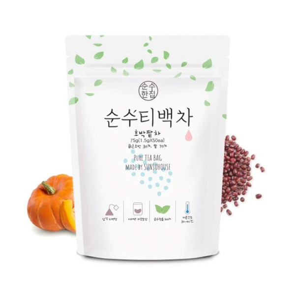Sunsuhouse Korean Kadu Red Bean Tea Bags (1g x 50 pieces)