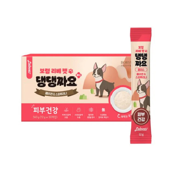 Boryung Libe Pet "DaengDaeng Jjayo" Nutritional Snack For Dog – Skin Health 360g (12g × 30 packs)