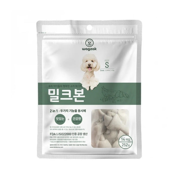 Wagjak Milk Bone Dog Dental Chews - Size S (252g)