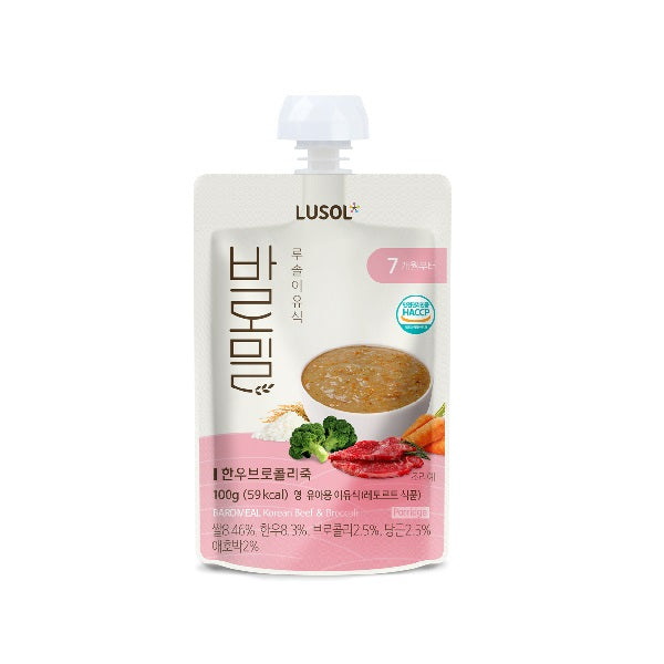 Lusol Baro Meal Hanwoo Broccoli Porridge 100g (Pouch)