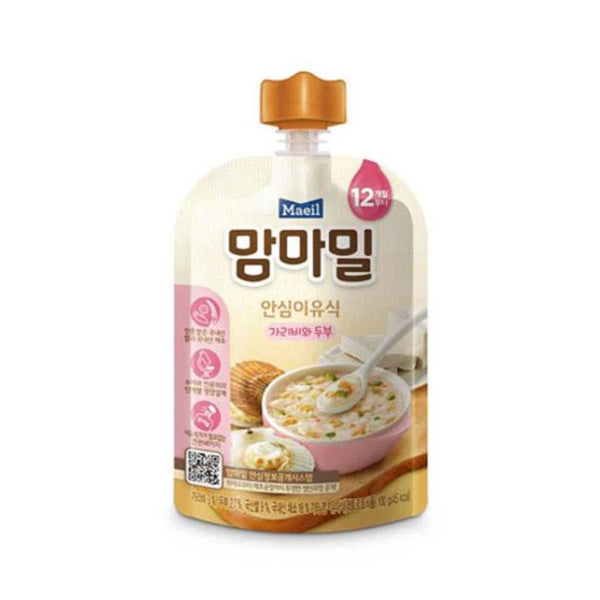 Maeil Dairy Mammamil Safe Baby Food 12M Scallop & Tofu 100g