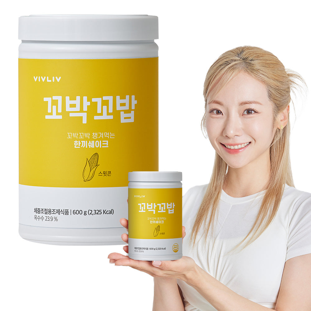 VIVLIV Kkobak Kkobak Meal Replacement Protein Shake, Sweet Corn 600g