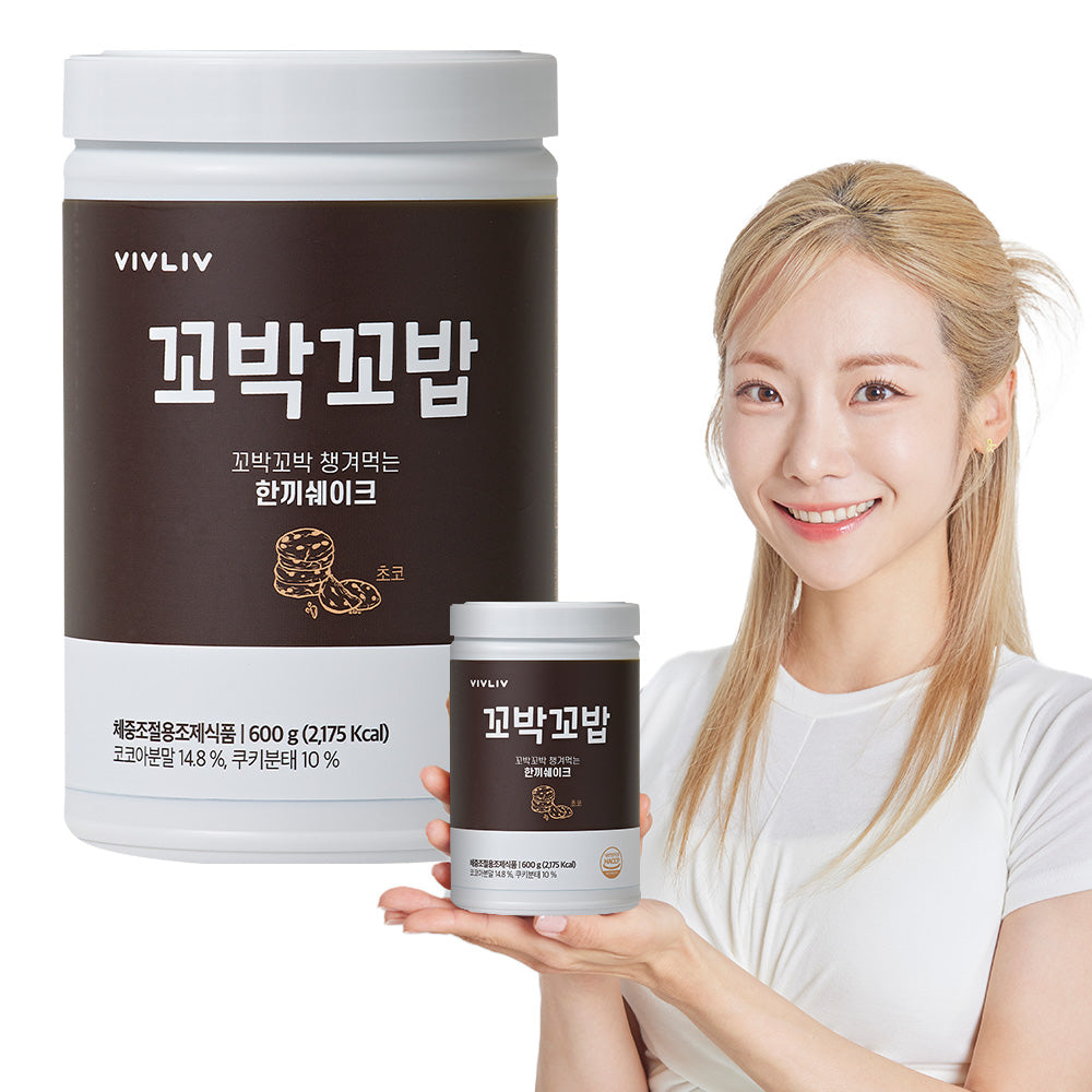 VIVLIV Kkobak Kkobak Meal Replacement Protein Shake, Chocolate 600g