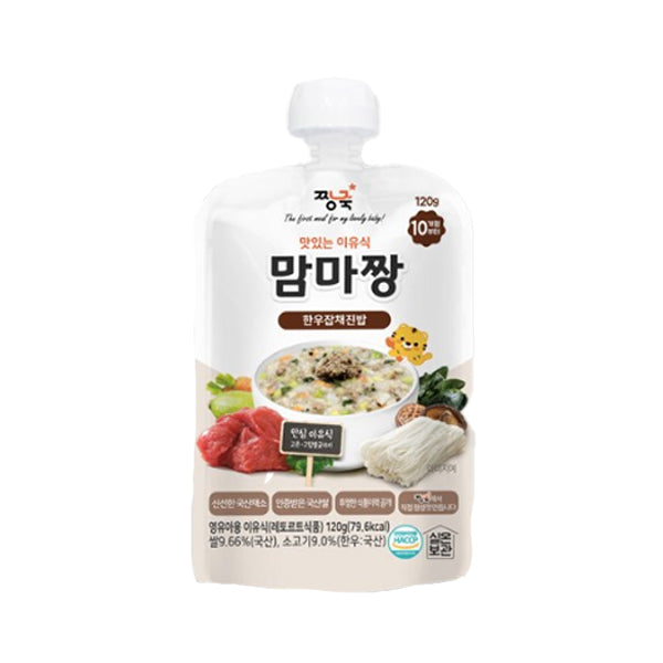 Jjangjuk Delicious Baby Food Mamma Jjang – Japchae Rice 120g