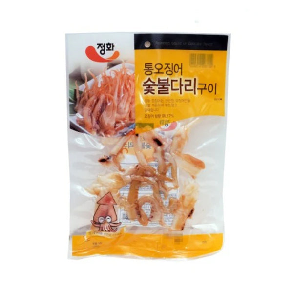 Jeonghwa Food Whole Squid Charcoal-Grilled Legs (45g)