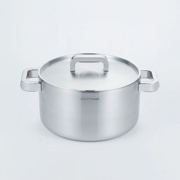 Chef Win 316 Premium Stainless Double-handle Pot – 24cm