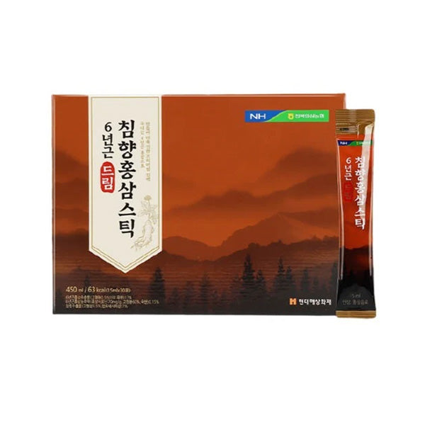 Nonghyup 6-Year Korean Red Ginseng Dream Stick with Agarwood Extract 1 Box (15ml x 30 sticks)