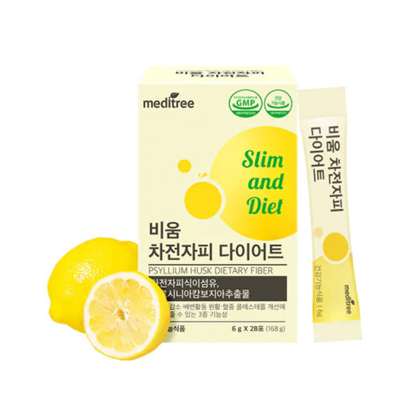 Meditree Psyllium Husk Diet “Empty” (6g x 28 sticks, Yellow)