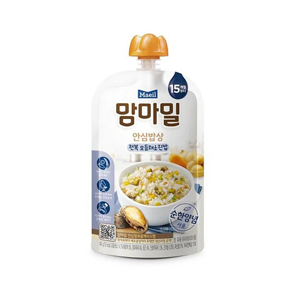Maeil Mamma Meal Safe Meal 15mo Abalone & Vegetable Rice 140g