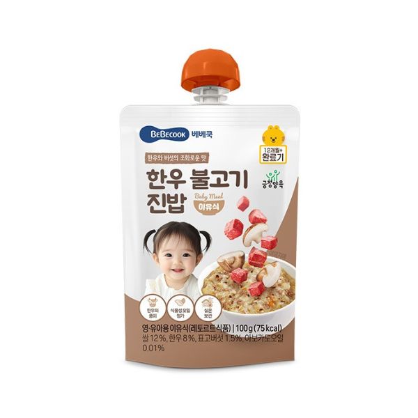 Bebecook Shelf-Stable Baby Food Stage 4 - Hanwoo Bulgogi Rice (Pouch) 100g