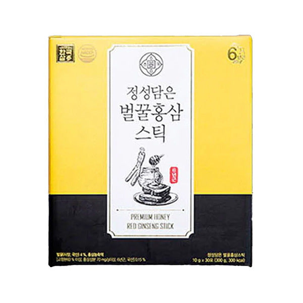 Hanguksam 6-Year Red Ginseng Honey Stick (10g × 30 Pouches)