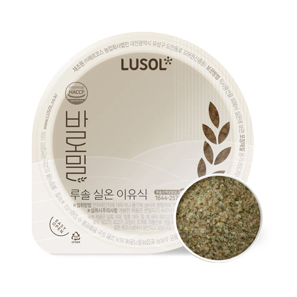 Lusol Shelf-Stable Baby Food Stage 3 – Mustard Greens Rice 120g
