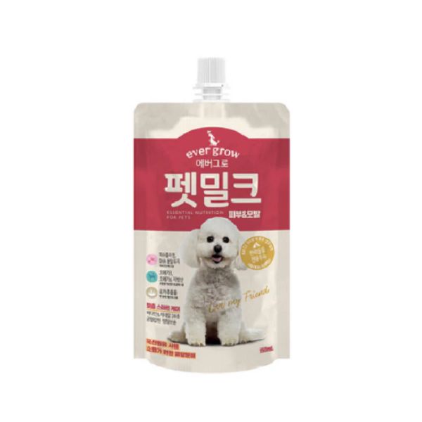 EverGrow Pet Milk – Skin & Coat Flavor 150ml (1 pack)