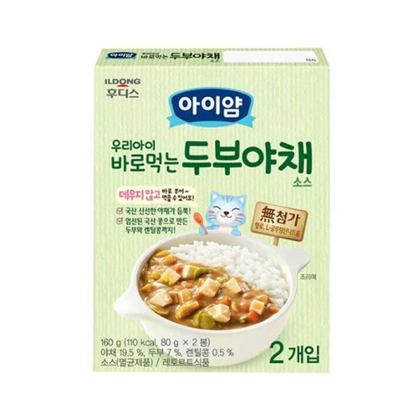 Ildong Foodis Aiyam Ready-to-Eat Tofu Vegetable Sauce 160g (2-pack)
