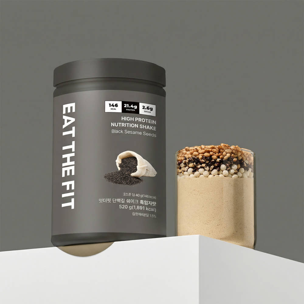 Eat the Fit Protein Shake Large Size – Black Sesame 520g