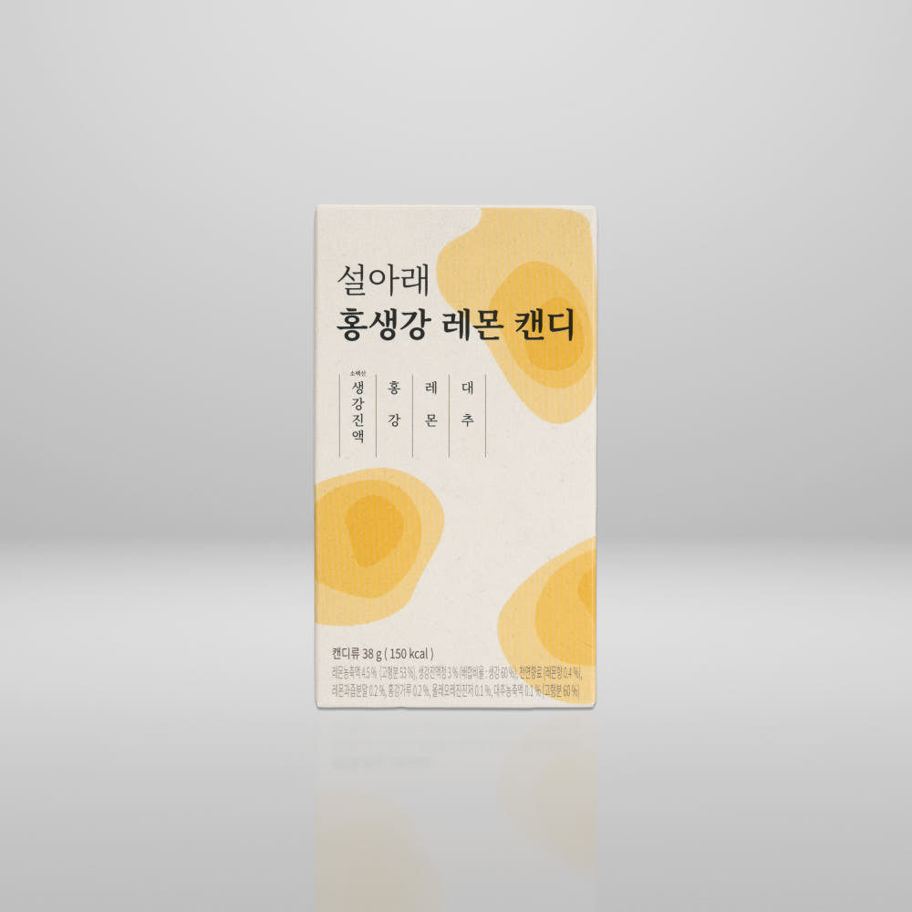 Seolaerae Mini Red Ginger Lemon Candy 38g (10 pieces)