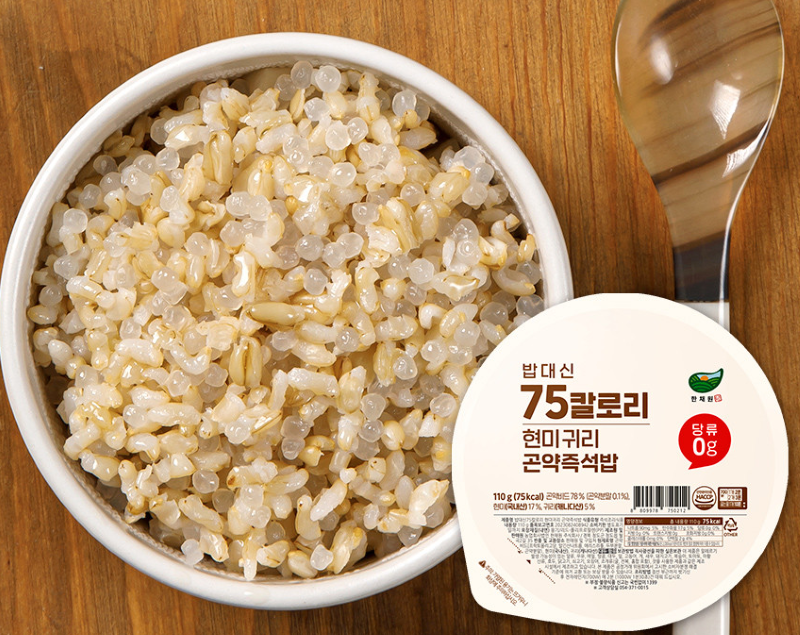 Han Chaewon 75-Calorie Brown Rice, Oat & Konjac Rice - Cup (110g)