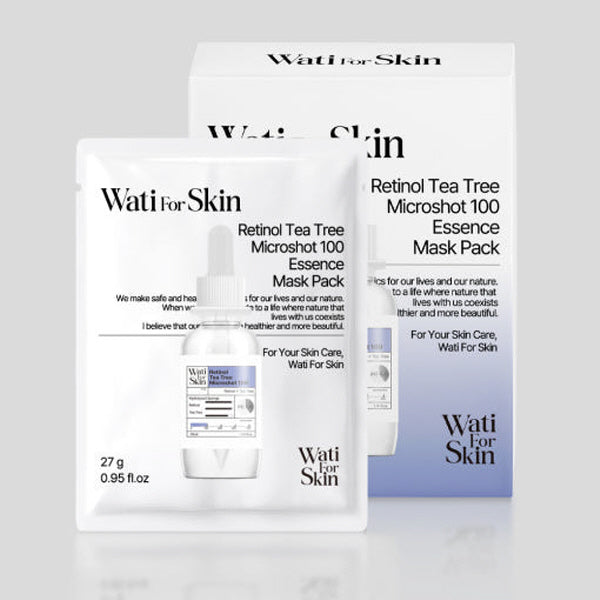 Watiforskin Retinol Tea Tree Microshot 100 Essence Mask Pack (27g x 10 packs)