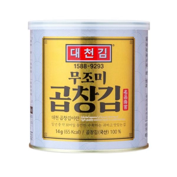 Daecheon Seaweed Mujomi Beef Intestine Canned Seaweed 14g