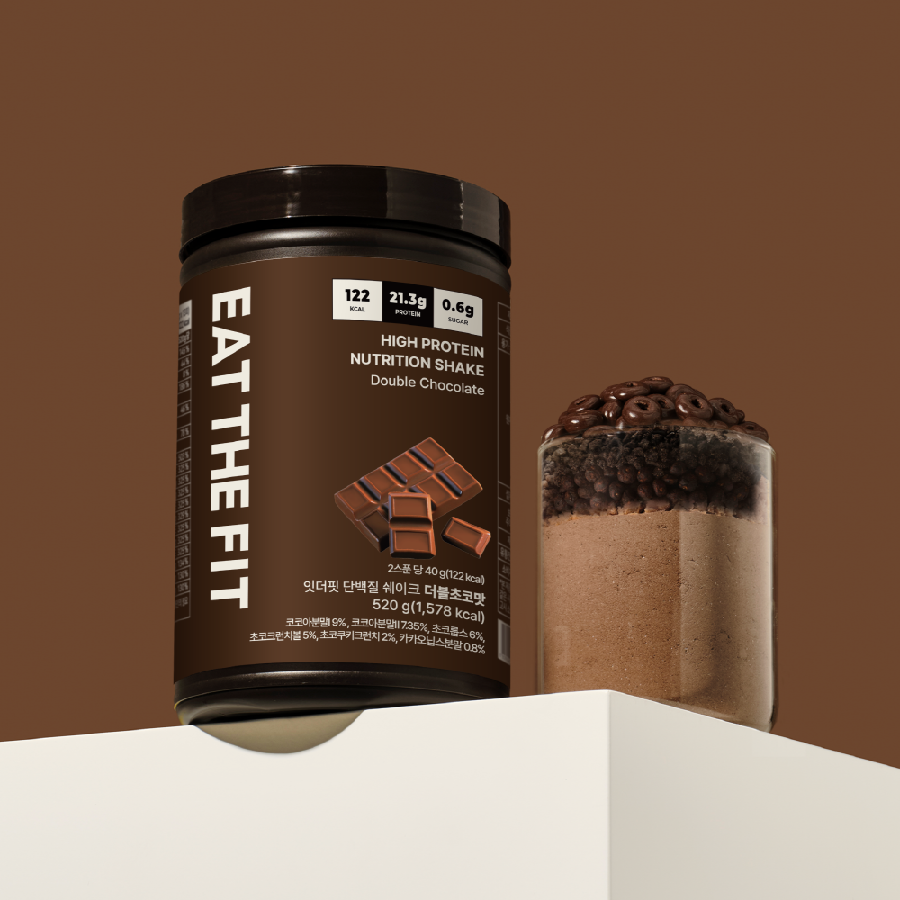 Eat the Fit Large Protein Shake – Double Chocolate 520g