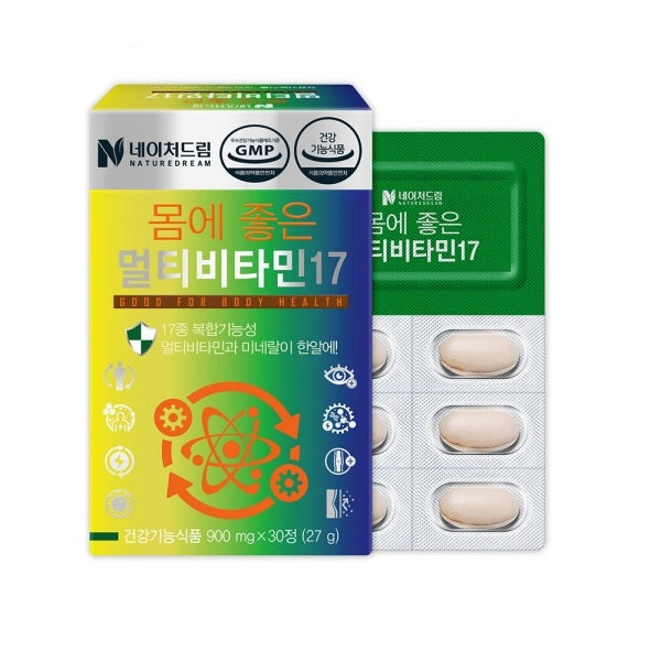 Nature Dream Healthy Multivitamin 17 1BOX (900mg × 30 tablets)