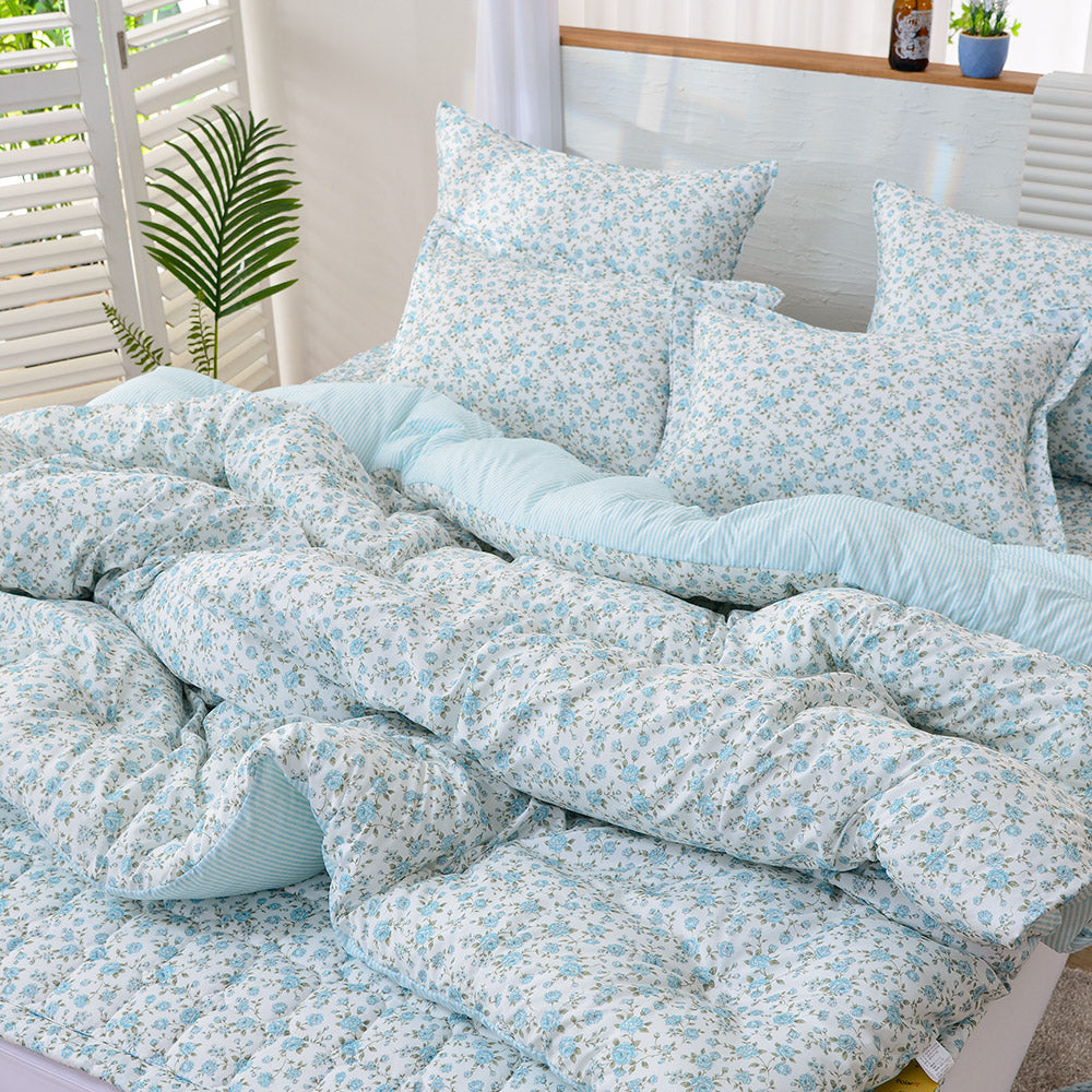 Rosely Micro Modal Bedding Set – Blue Q