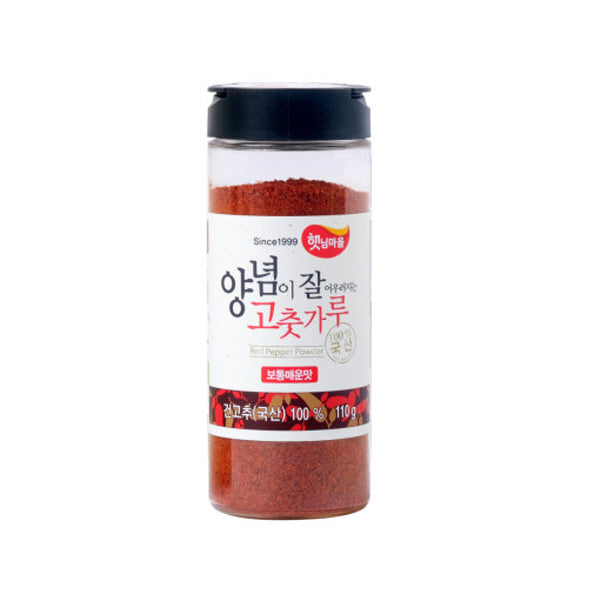 Haetnim Village Korean Red Pepper Powder for Seasoning (Medium Spicy) 110g