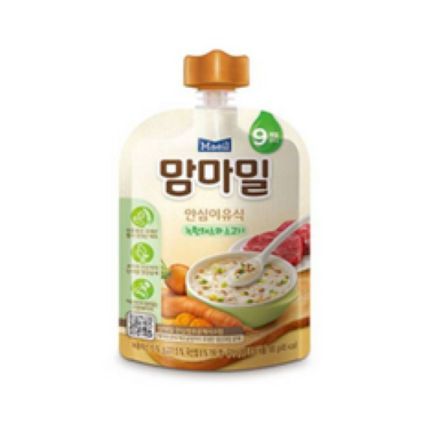 Mammamil Green-Yellow Vegetables & Beef (9 months) 100g