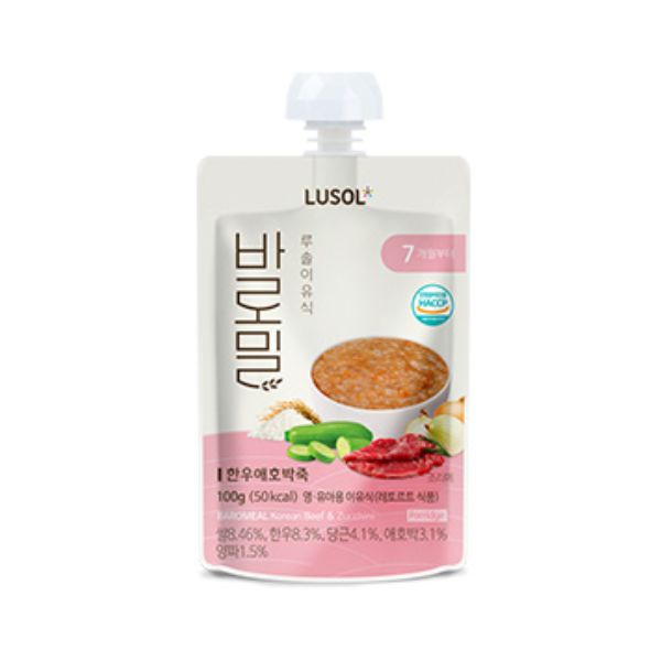Lusol Baromil Hangwoo Aehobak Porridge 100g (Pouch Type)