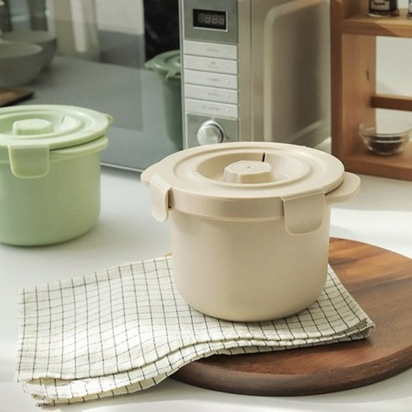 CaloCook Microwave Low-Sugar Rice Cooker - Cream