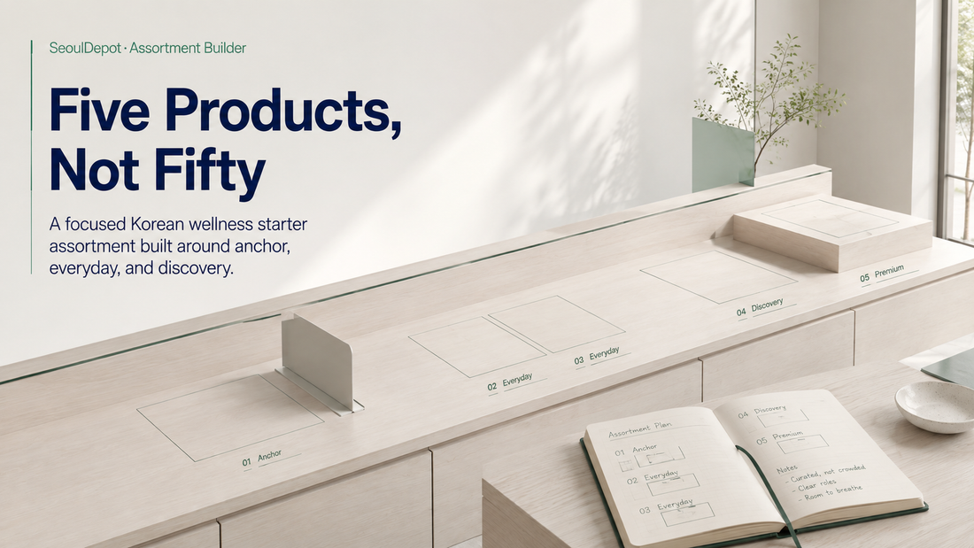 How to Build a First Korean Wellness Assortment for a Small Store