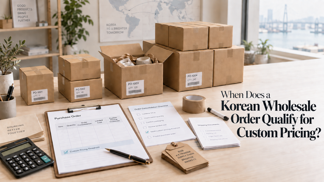 When Does a Korean Wholesale Order Qualify for Custom Pricing?