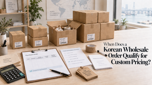 When Does a Korean Wholesale Order Qualify for Custom Pricing?