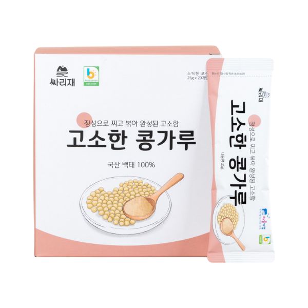 [Ssarijae] Korean Nutty Soybean Powder (25g x 20 packs)