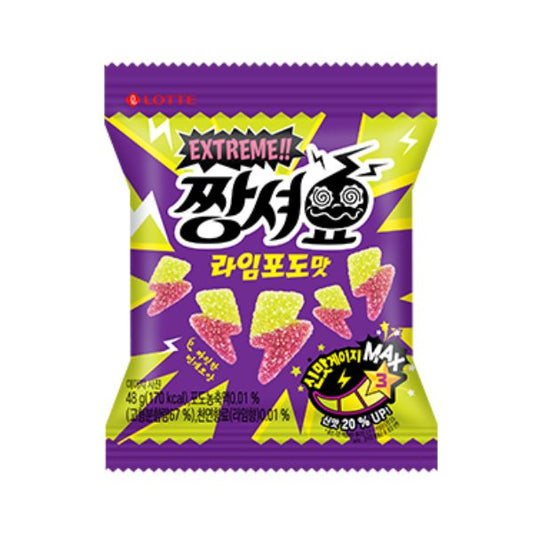 [Lotte] Jjangsyoyo Lime Grape Flavor 48g