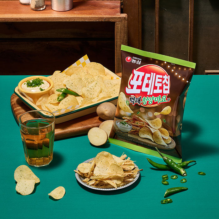 [Nongshim] Potato Chips – Spicy Pollack with Cheongyang Mayo Flavor 50g