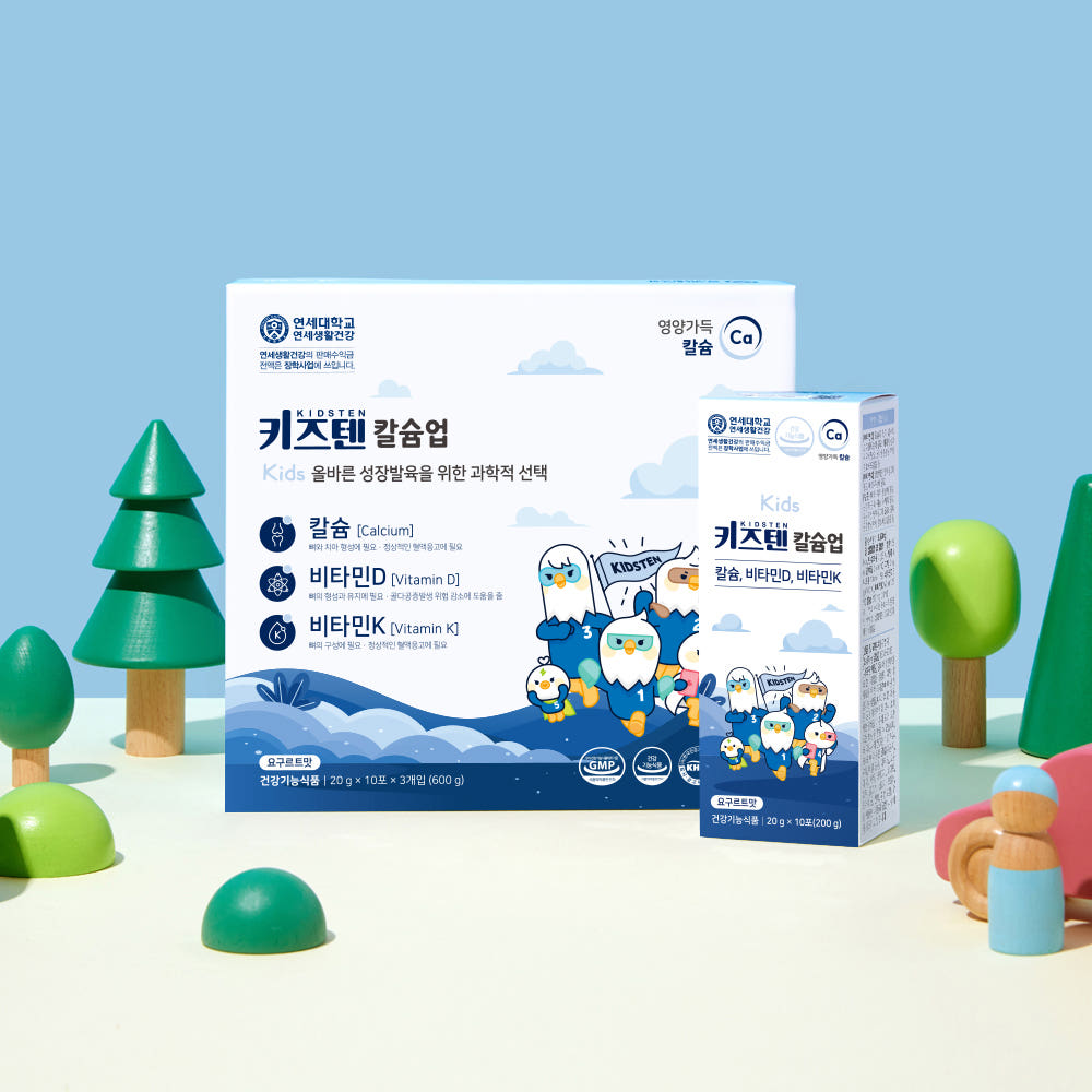 [Kidsten] Calcium Up – Yogurt Flavor (20g × 30 Sticks)