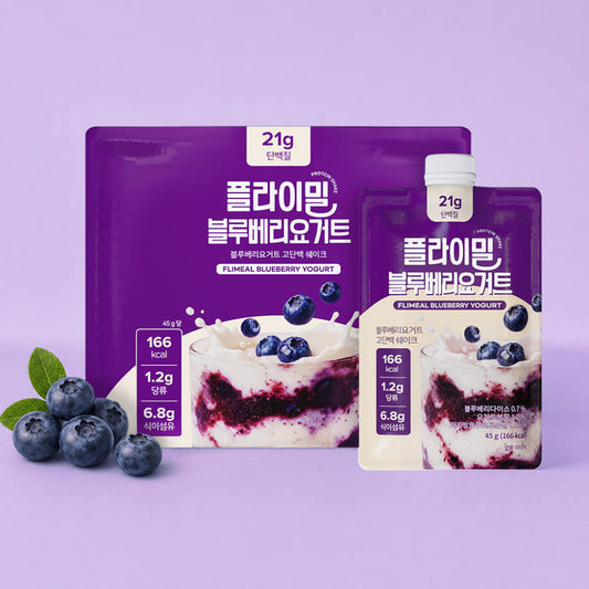 [Flymeal] Protein Shake Pouch - Blueberry Yogurt (45g × 7Units)
