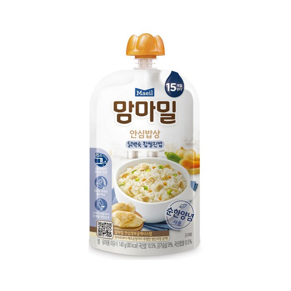 [Maeil] Mamamil Baby Rice Chicken Baeksuk & Glutinous Rice (140g)