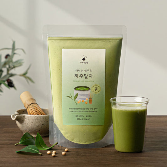 [Garu Seonsaeng] Korean Product Fresh Soy Milk Powder Jeju Matcha 500g