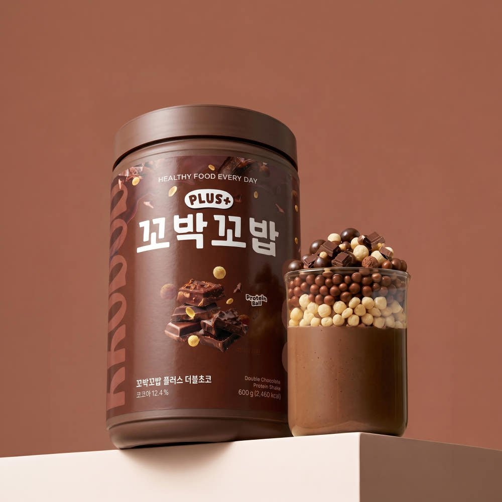 [Kkobak Kkobap] Plus Protein Shake - Double Chocolate 600g