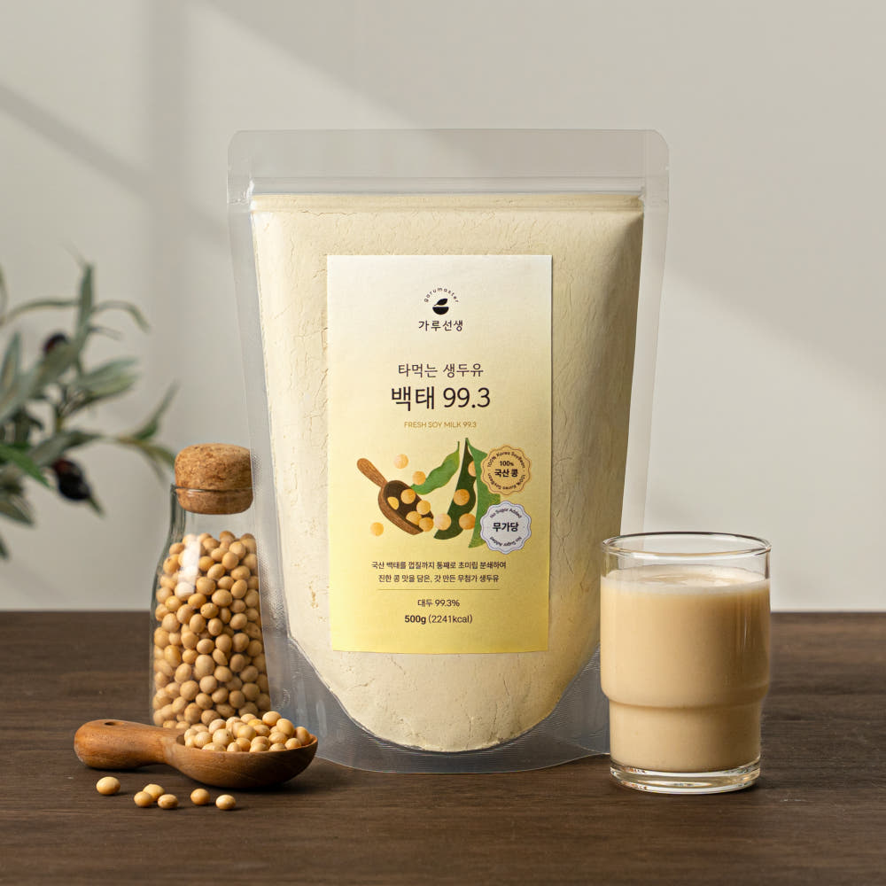 [Garu Seonsaeng] Korean Product Fresh Soy Milk Powder White Soybean 99.3 500g