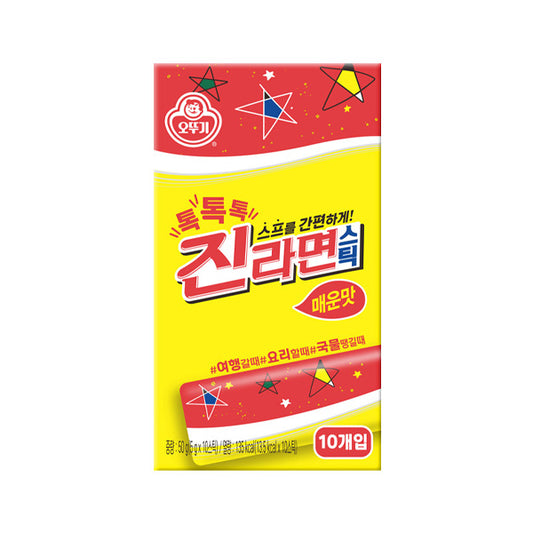 [Otoki] TokTokTok Jin Ramyun Soup Stick – Spicy (5g x 10 sticks)