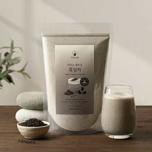 [Garu Seonsaeng] Korean Product Fresh Soy Milk Powder Black Sesame 500g