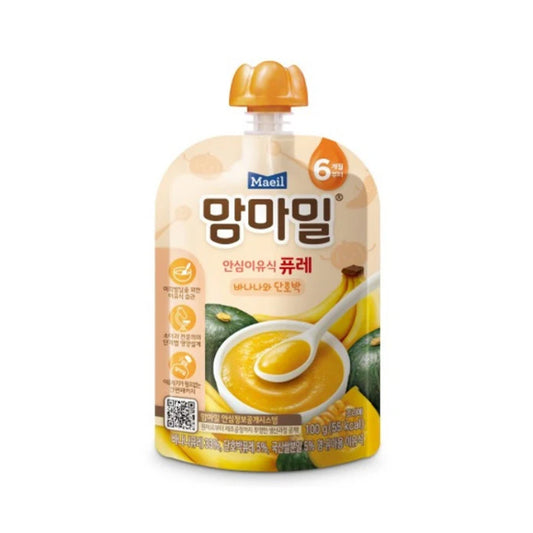 [Maeil] Mamma Meal Safe Baby Food 6mo Banana & Pumpkin 100g